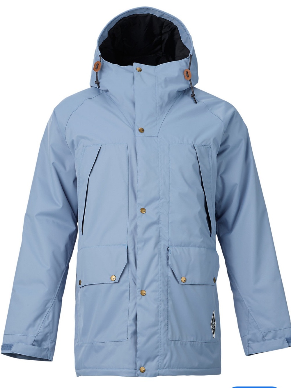Burton Analog Men’s Lennox Snowboard Jacket Light Blue Size Small Winter Ski